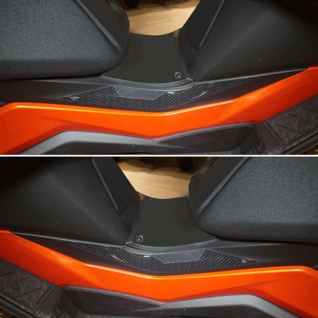 Adesivi gel 3D protezioni laterali compatibili con Kymco DTX 360 125 300 350