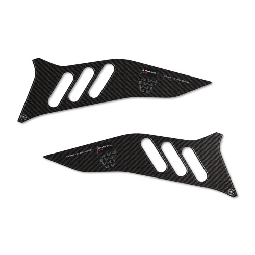 Pegatinas de gel 3D Protectores laterales de moto compatibles con Ducati Diavel v4 2023 2