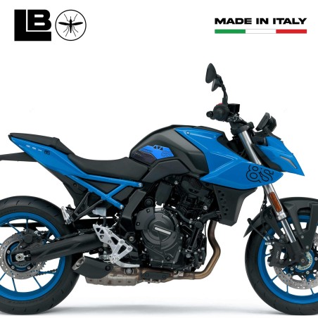 Adesivi 3D protezioni laterali serbatoio moto compatibili con Suzuki GSX-8S