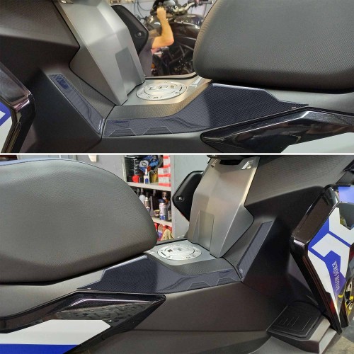 Adesivi in resina gel 3D Protezioni laterali pedana compatibile con BMW C400X