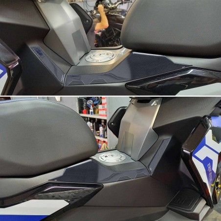 Adesivi in resina gel 3D Protezioni laterali pedana compatibile con BMW C400X