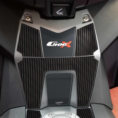Harz-Gel-3D-Aufkleber Mittelpfostenschutz kompatibel mit BMW C400X 2