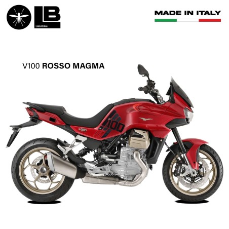 Adesivi laterali serbatoio compatibili con Moto Guzzi V100 Mandello 2022 - 2023