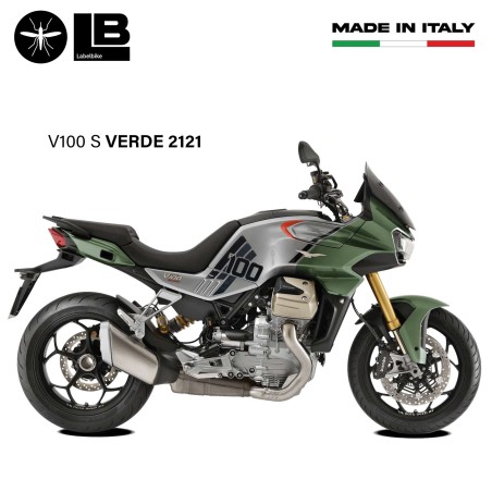 Adhesivos laterales de depósito compatibles con Moto Guzzi V100 Mandello 2022 - 2025