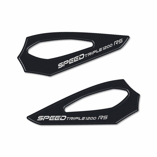 Stickers Motorcycle Heel Protectors compatible with Triumph Speed Triple 1200 RS 2
