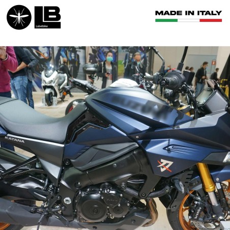 Adesivi Protezioni laterali moto compatibili con Suzuki Katana 2019-23 Grigio