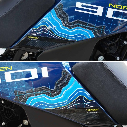 Adesivi Protezioni laterali serbatoio compatibili con Husqvarna Norden 901 2023