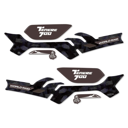 Handguard Protector Stickers Compatible with Yamaha Tenere 700 World Raid - Black 2