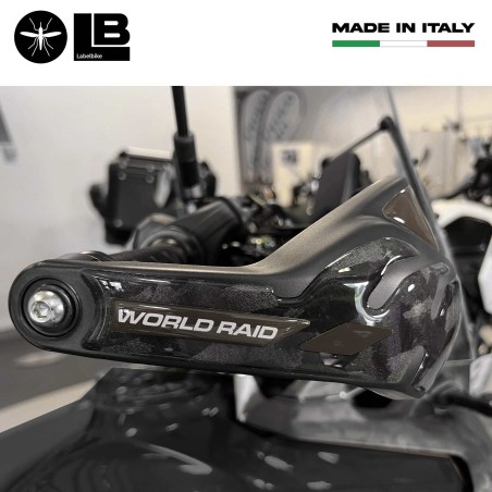 Adesivi Protezioni Paramani compatibili con Yamaha Tenere 700 World Raid - Nero