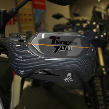 Adhesivos de protección paramanos de resina gel 3D compatibles con Yamaha Tenere 700 2023