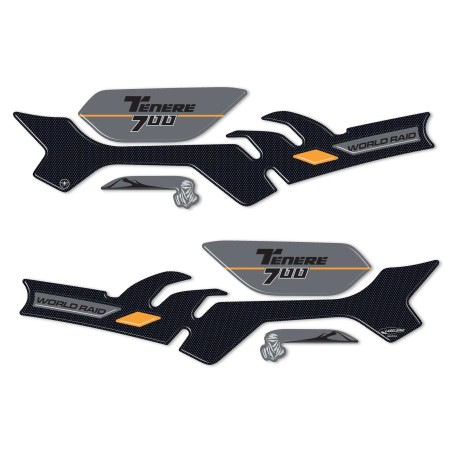 Adhesivos de protección paramanos de resina gel 3D compatibles con Yamaha Tenere 700 2023