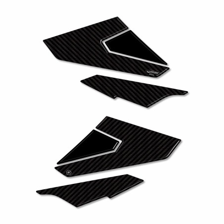 Adesivi Protezioni poggiapiedi posteriori compatibili con Kymco Ak550 Premium