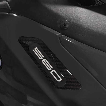 Adesivi resina 3D per tappi specchietti carene compatibili con Yamaha Tmax 2022