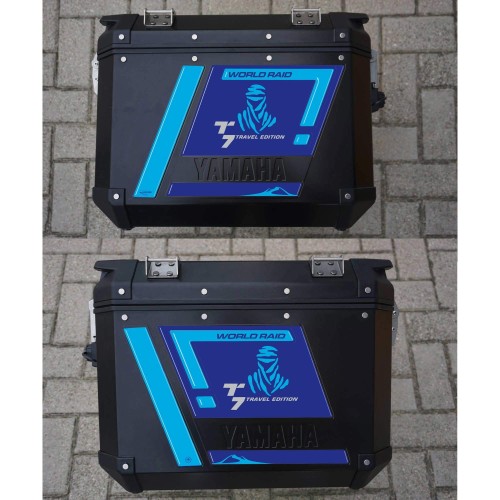 Adhesivos 3D de resina gel para bolsas laterales de moto compatibles con Yamaha Tenere 700 2022