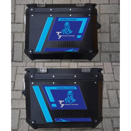 Adhesivos 3D de resina gel para bolsas laterales de moto compatibles con Yamaha Tenere 700 2022