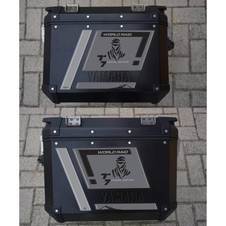 Adhesivos 3D de resina gel para bolsas laterales de moto compatibles con Yamaha Tenere 700 2022