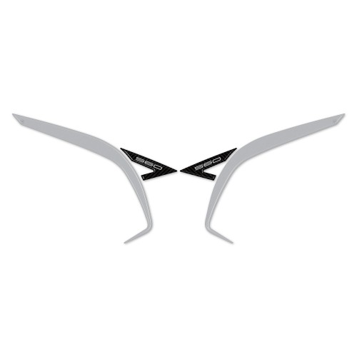 Resin 3D scooter tail corner protector stickers compatible with Yamaha Tmax 2022-2025 2