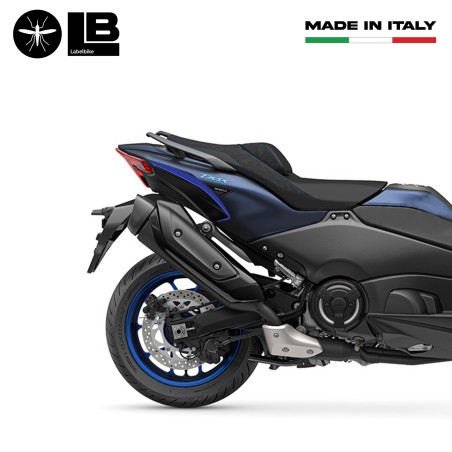 Adesivi resinati 3D paraspigoli codone scooter compatibili con Yamaha Tmax 2022-2024