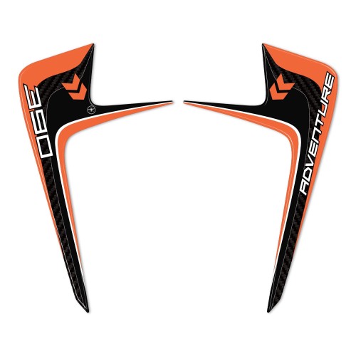 3D Resin Stickers Motorcycle Front Protectors compatible avec KTM 390 Adventure 2