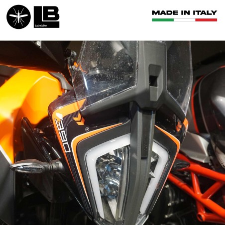 Adesivi resinati 3D Protezioni Frontali moto compatibili con KTM 390 Adventure