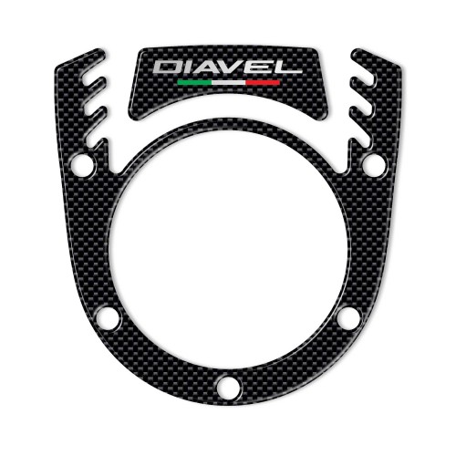 ADESIVO 3D BLOCCHETTO COPRI CHIAVE compatibile per MOTO DUCATI DIAVEL carbonio