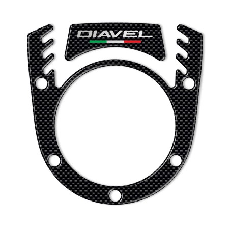 ADESIVO 3D BLOCCHETTO COPRI CHIAVE compatibile per MOTO DUCATI DIAVEL carbonio