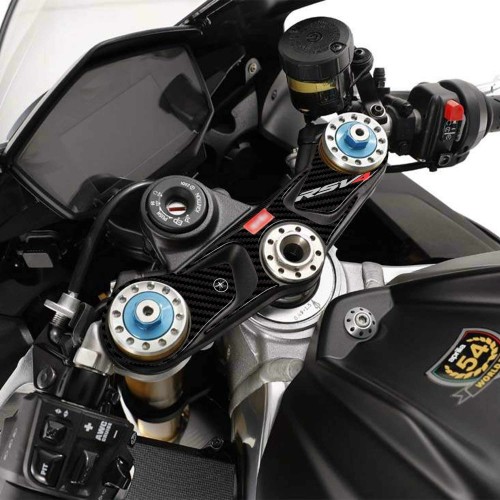 Adesivo 3D compatibile Per Moto Aprilia Rsv4 Protezione Piastra Forcella Sterzo