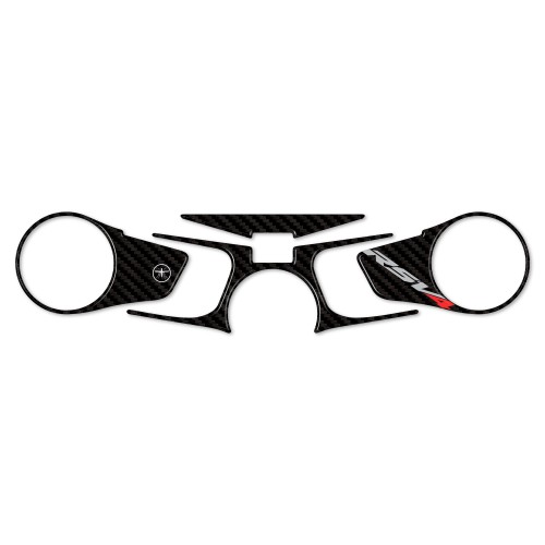 Adesivo 3D compatibile Per Moto Aprilia Rsv4 Protezione Piastra Forcella Sterzo 2