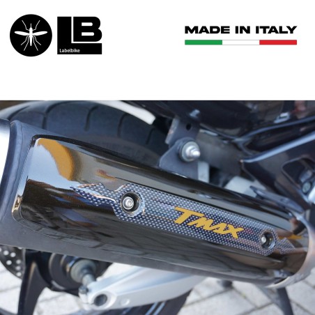 Adesivo 3D Ergal Protezione Marmitta Scarico Per Yamaha Tmax 500-530 Dal 2008-16