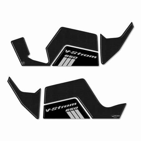 Adesivi 3D Protezioni Paramani moto compatibile con Suzuki V-Strom 650 2017-2022