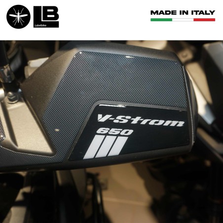 Adesivi 3D Protezioni Paramani moto compatibile con Suzuki V-Strom 650 2017-2022