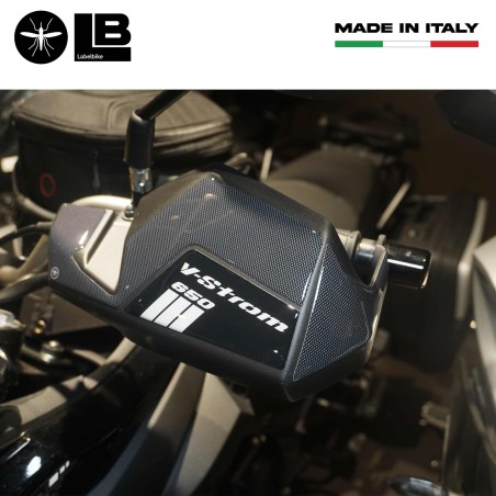 Adesivi 3D Protezioni Paramani moto compatibile con Suzuki V-Strom 650 2017-2022