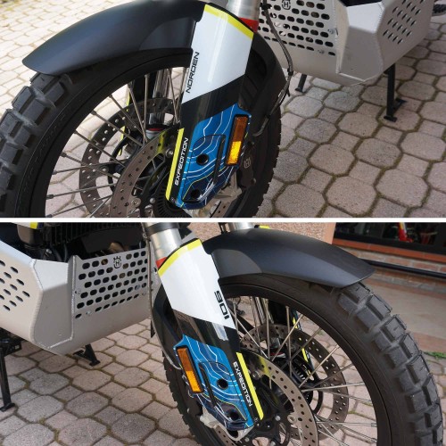 Adesivi 3D Protezioni Parasteli moto compatibili con Husqvarna Norden 901 2023
