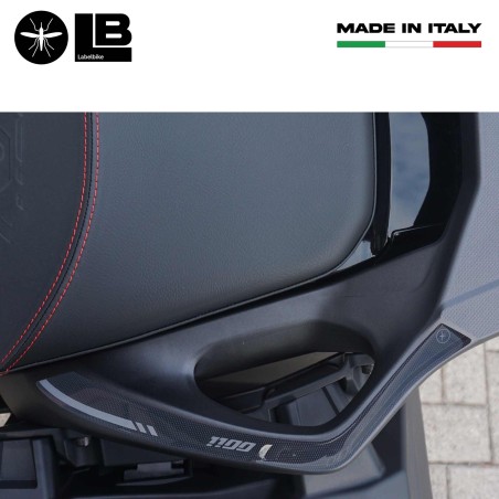 Adesivi Protezioni Maniglie con Bauletto compatibili con Honda Nt1100 2022-23