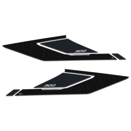 Adesivi resina 3D Protezioni laterali Boomerang compatibili con Honda Forza 300