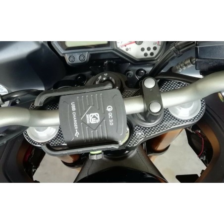 ADESIVO 3D GEL PIASTRA STERZO compatibile per MOTO YAMAHA FZ8 2010-2016 NAKED