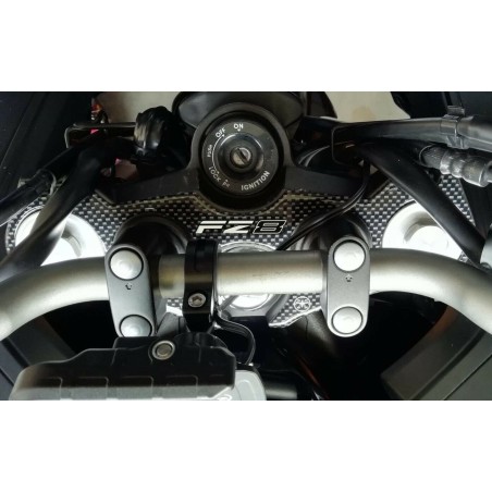 ADESIVO 3D GEL PIASTRA STERZO compatibile per MOTO YAMAHA FZ8 2010-2016 NAKED