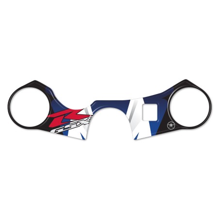 ADESIVO 3D GSXR PROTEZIONE PIASTRA STERZO COMPATIBILE CON SUZUKI GSX-R 2006-16 Blu