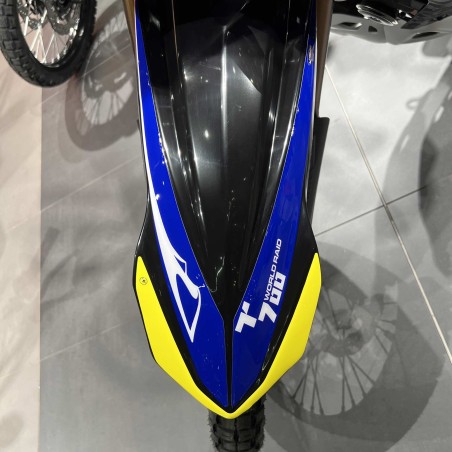 Adesivo 3D Parafango alto compatibile con Yamaha Tenere 700 World Raid - Blu