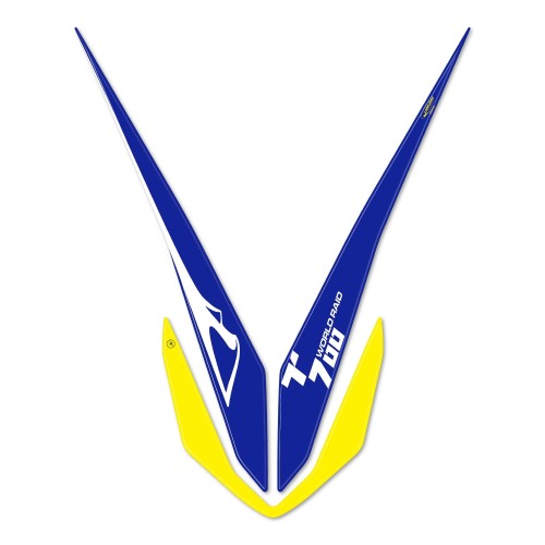Pegatina 3D High wing compatible con Yamaha Tenere 700 World Raid - Azul 2