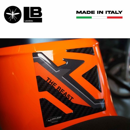Adesivo 3D Paraserbatoio BASSO compatibile con moto KTM 1290 Super Duke R 2021