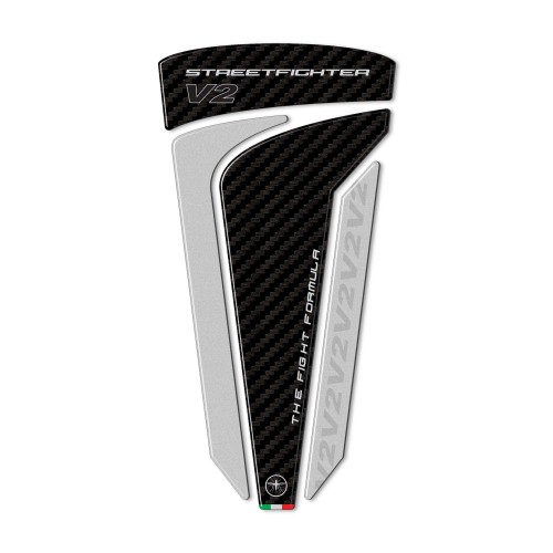 Adesivo 3D Paraserbatoio compatibile con Ducati Streetfighter V2 2022-2024 2