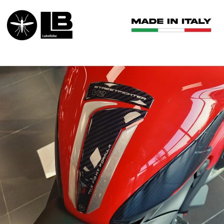 Adesivo 3D Paraserbatoio compatibile con Ducati Streetfighter V2 2022-2024