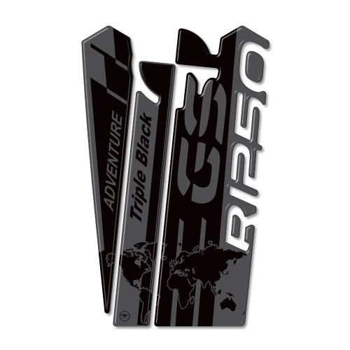 Sticker 3D Tank Guard compatible with BMW R 1250 GS ADV Triple Black motorbike 2