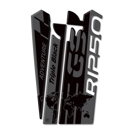 Sticker 3D Tank Guard compatible with BMW R 1250 GS ADV Triple Black motorbike