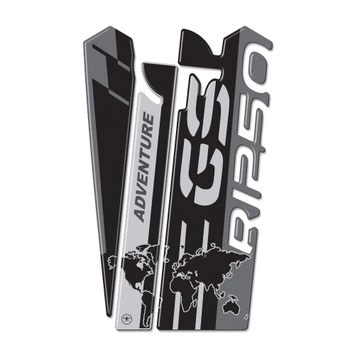 3D Tank Guard Sticker compatible with BMW R 1250 GS Adventure motorbike 2019-2022 2
