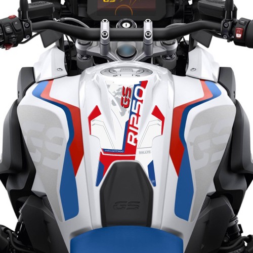 Adesivo 3D Paraserbatoio compatibile con moto BMW R 1250 GS Rallye 2021-2023