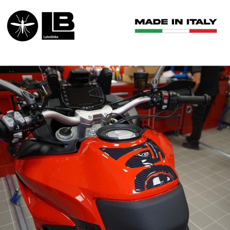 Adesivo 3D Paraserbatoio compatibile con moto Ducati Multistrada V2s 950 2022