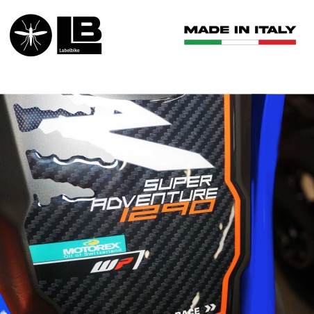 Adesivo 3D Paraserbatoio compatibile con moto KTM 1290 Super Adventure R 2021-22