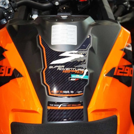 3D Tankschutz Aufkleber kompatibel mit KTM 1290 Super Adventure S Motorrad 2021-24